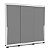 Roupeiro Porto 217x213cm c/ 5 Prateleiras 4 Gavetas 3 Portas de Correr - Imagem 22