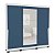 Roupeiro Porto 217x213cm 4 Gavetas e 3 Portas de Correr com Espelho - Imagem 26