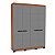 Roupeiro Solteiro Lisboa Moderno 161x214cm 4 Gavetas e 4 Portas - Imagem 2