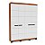 Roupeiro Solteiro Lisboa Moderno 161x214cm 4 Gavetas e 4 Portas - Imagem 6