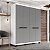 Roupeiro Solteiro Lisboa Moderno 161x214cm 4 Gavetas e 4 Portas - Imagem 13