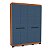 Roupeiro Solteiro Lisboa Moderno 161x214cm 4 Gavetas e 4 Portas - Imagem 10