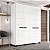 Roupeiro Solteiro Lisboa Moderno 161x214cm 4 Gavetas e 4 Portas - Imagem 17
