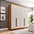Roupeiro Solteiro Madri 161x214cm 4 Gavetas 6 Prateleiras e 4 Portas - Imagem 1