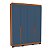 Roupeiro Solteiro Porto 161x214cm 6 Prateleiras 4 Gavetas e 4 Portas - Imagem 14