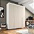 Roupeiro Solteiro Porto 161x214cm 6 Prateleiras 4 Gavetas e 4 Portas - Imagem 11