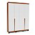 Roupeiro Solteiro Porto 161x214cm 6 Prateleiras 4 Gavetas e 4 Portas - Imagem 10