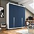 Roupeiro Solteiro Porto 161x214cm 6 Prateleiras 4 Gavetas e 4 Portas - Imagem 15