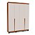 Roupeiro Solteiro Porto 161x214cm 6 Prateleiras 4 Gavetas e 4 Portas - Imagem 2