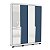 Roupeiro Solteiro Porto 161x214cm 4 Gavetas e 4 Portas com Espelho - Imagem 22