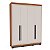 Roupeiro Solteiro Valência Moderno 161x214cm com 4 Gavetas e 4 Portas - Imagem 2