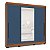 Roupeiro Valência Moderno 217x213cm com 3 Portas Correr e Espelho - Imagem 10
