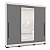 Roupeiro Valência Moderno 217x213cm com 3 Portas Correr e Espelho - Imagem 18