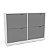 Sapateira Porto Organizadora 110x92cm com 4 Gavetas - Imagem 17