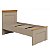 Cama de Solteiro com Cabeceira England 93,4x119cm Detalhes Amadeirados - Imagem 6