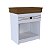 Mesa de Cabeceira England em MDF 53x62cm com Gaveta e Nicho - Imagem 3