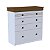 Cômoda England em MDF 89,8X92,5cm com 4 Gavetas e Puxadores Pontuais - Imagem 2