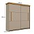 Roupeiro Liverpool em MDF 225x220cm c/ 3 Gavetas e 2 Portas de Correr - Imagem 9