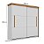 Roupeiro Liverpool em MDF 225x220cm c/ 3 Gavetas e 2 Portas de Correr - Imagem 4