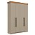 Roupeiro de Solteiro London em MDF 152,2x220cm 2 Gavetas e 4 Portas - Imagem 7