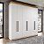Roupeiro de Casal London em MDF 225x220cm com 2 Gavetas e 6 Portas - Imagem 1
