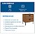 Mesa de Cabeceira Itália em MDF 57x60cm com 2 Gavetas e Pés Metálicos - Imagem 6