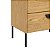 Mesa de Cabeceira Itália em MDF 57x60cm com 2 Gavetas e Pés Metálicos - Imagem 10