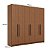 Roupeiro de Casal Turim em MDF 243x230cm com 3 Gavetas e 6 Portas - Imagem 4