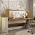 Cama Solteiro Multifuncional First 205x137cm Baú Office Mesa e Lousa - Imagem 2