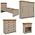 Conjunto Quarto de Solteiro Completo England MDF Detalhes Amadeirados - Imagem 2