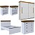 Conjunto Quarto de Casal Completo England MDF com Detalhes Amadeirados - Imagem 12