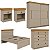Conjunto Quarto de Casal Completo England MDF com Detalhes Amadeirados - Imagem 2