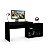 Mesa Escrivaninha Home Ofiice 180x52,5cm com 4 Nichos Preto - Imagem 3