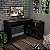 Mesa Escrivaninha Home Ofiice 180x52,5cm com 4 Nichos Preto - Imagem 1