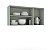 Armário Aéreo para Cozinha Koya 120x59cm com Prateleira e 3 Portas - Imagem 3