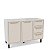 Balcão para Cozinha Amara 120x81cm com 3 Gavetas 2 Portas e 5 Pés - Imagem 2