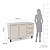 Balcão para Cozinha Amara 120x81cm com 3 Gavetas 2 Portas e 5 Pés - Imagem 5