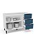 Balcão para Cozinha Meena 120x81cm com 3 Gavetas 2 Portas e 5 Pés - Imagem 3