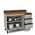 Balcão para Cozinha 120x92,5cm 3 Gavetas 2 Portas com Tampo - Imagem 9