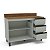 Balcão para Cozinha 120x92,5cm 3 Gavetas 2 Portas com Tampo - Imagem 8