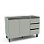 Balcão para Cozinha 120x81cm com 3 Gavetas 2 Portas e 5 Pés - Imagem 7