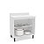 Balcão para Cozinha Amara 80x92,5cm com Prateleira 2 Portas e 4 Pés - Imagem 3