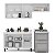 Cozinha Modulada Amara 200x224,5cm 3 Peças Balcão c/ 3 Gavetas e Tampo - Imagem 3