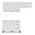 Cozinha Modulada Amara 200x224,5cm 3 Peças Armários Aéreos e Balcão - Imagem 3