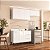 Cozinha Modulada Amara 200x224,5cm 3 Peças Armários Aéreos e Balcão - Imagem 1