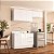 Cozinha Modulada Amara 200x224,5cm 3 Peças Balcão 3 Gavetas com Rodapé - Imagem 1