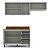 Cozinha Modulada Koya 200x214cm 3 Peças Balcão com 3 Gavetas e Tampo - Imagem 11