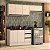 Cozinha Modulada Koya 200x214cm 3 Peças Balcão com Tampo e Rodapé - Imagem 1