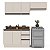 Cozinha Modulada Koya 200x214cm 3 Peças Balcão com Tampo e Rodapé - Imagem 2
