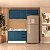 Cozinha Modulada Meena 200x224,5cm 3 Peças Balcão com Tampo e Rodapé - Imagem 1